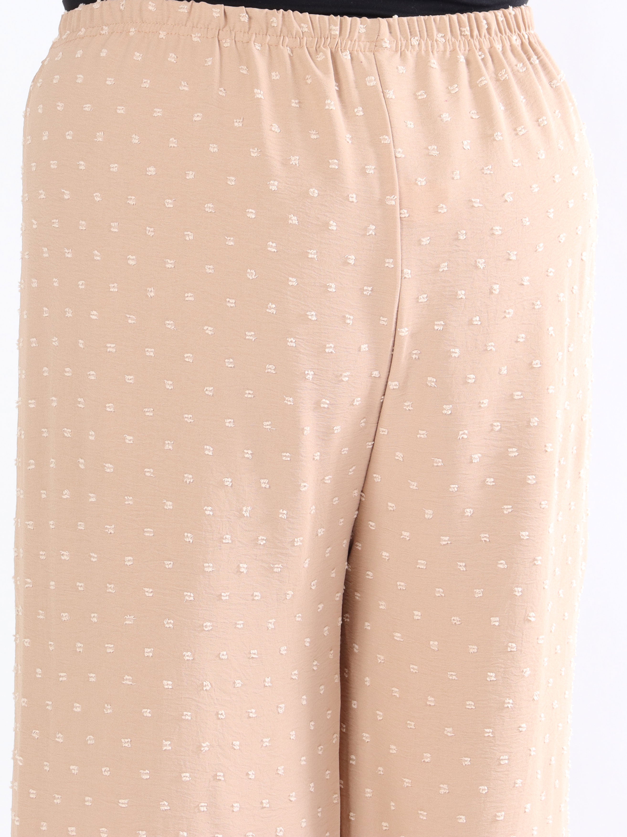 Marbella Pants - Löst sittande byxor med prickigt mönster